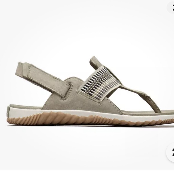 Sorel Stylish Olive Sandals size 8.5 comfy summer